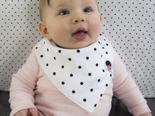 Load image into Gallery viewer, POLKA DOTS | Premium Plus Baby Bandana Bib (Organic Cotton)
